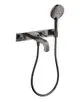 AXOR-HG-AXOR-Citterio-3-Loch-Wannenarmatur-Unterputz-fuer-Wandmontage-mit-Hebelgriffen-und-Platte-Polished-Black-Chrome-39442330 gallery number 1